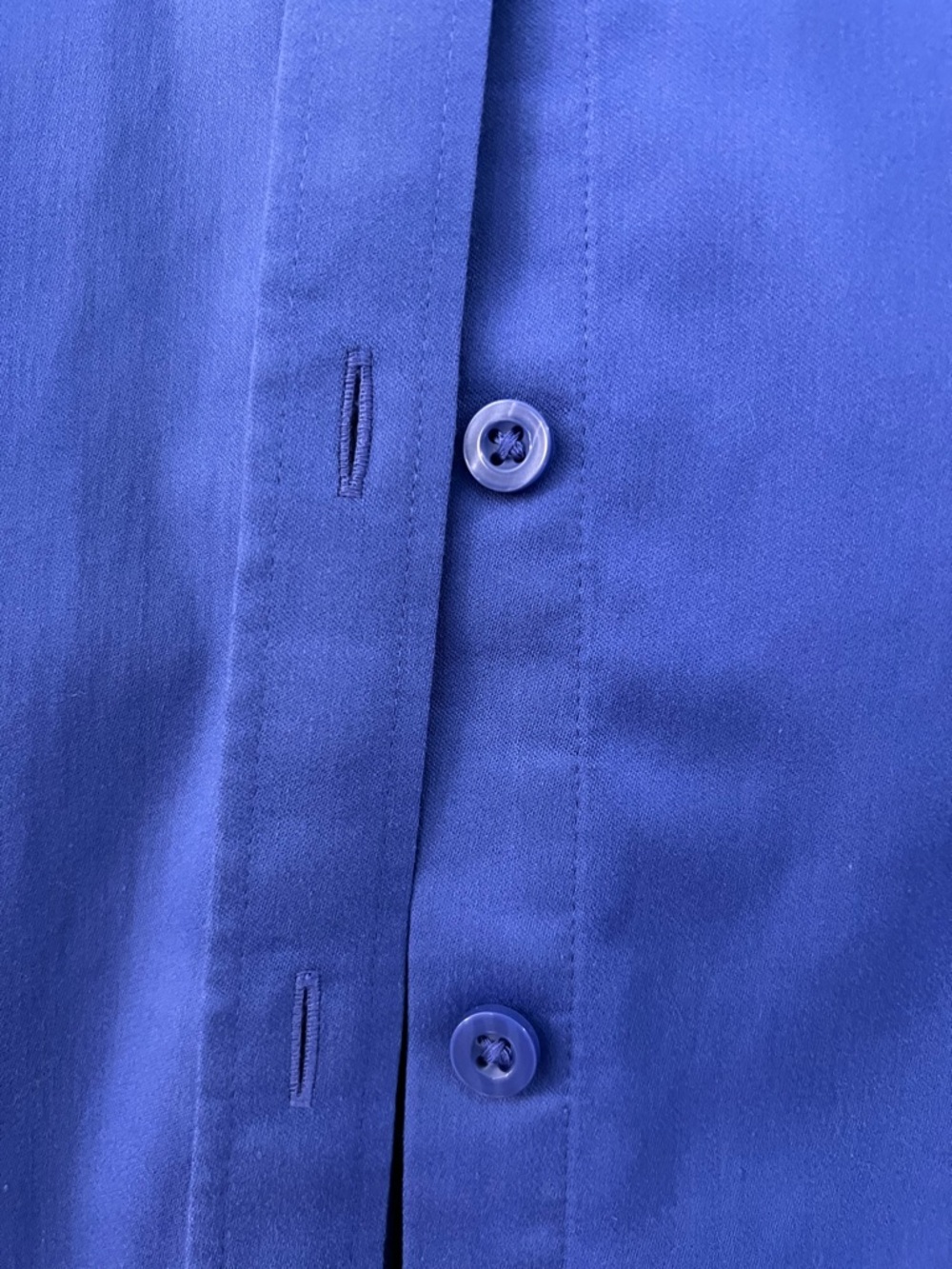 NWOT Chico's Vibrant Periwinkle 3/4-Sleeve Easy Care Button Down Blouse - Picture 3 of 10